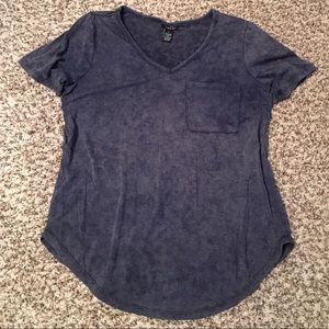 Navy Blue Pocket Tee - size small